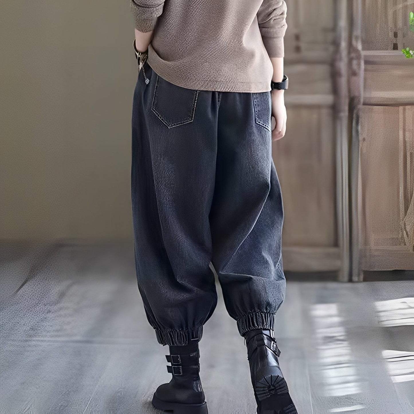 Shyanne - Jeans classici con vita elastica per donne
