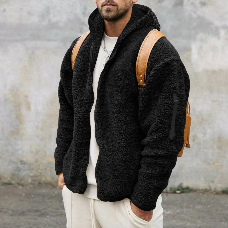 Burton - Giacca casual con cappuccio in pelliccia per uomo