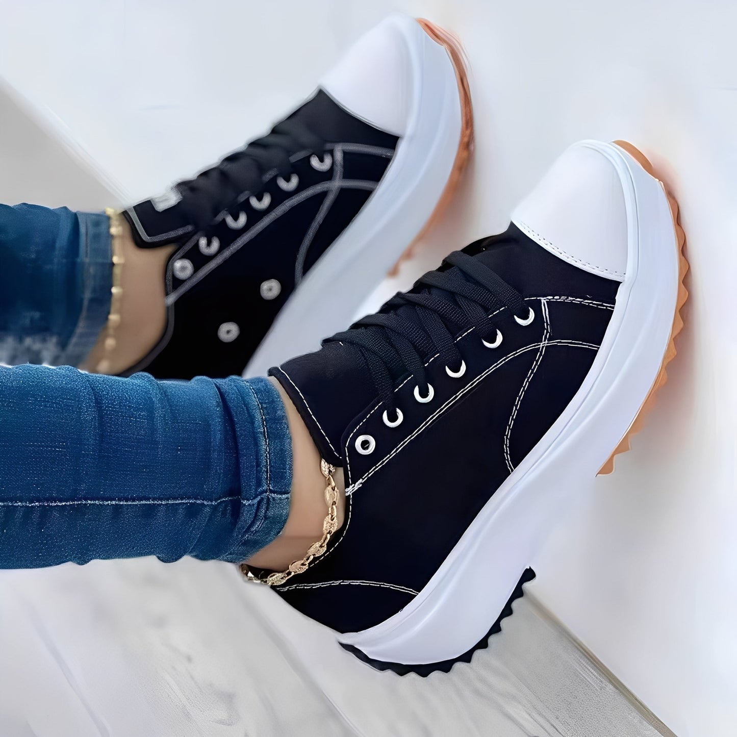 Mellony - Scarpe da donna con suole alte