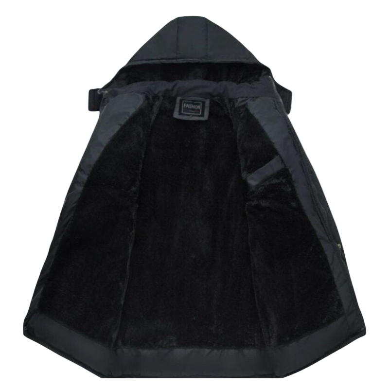 Hugo – Mantello Invernale Nero per Uomo