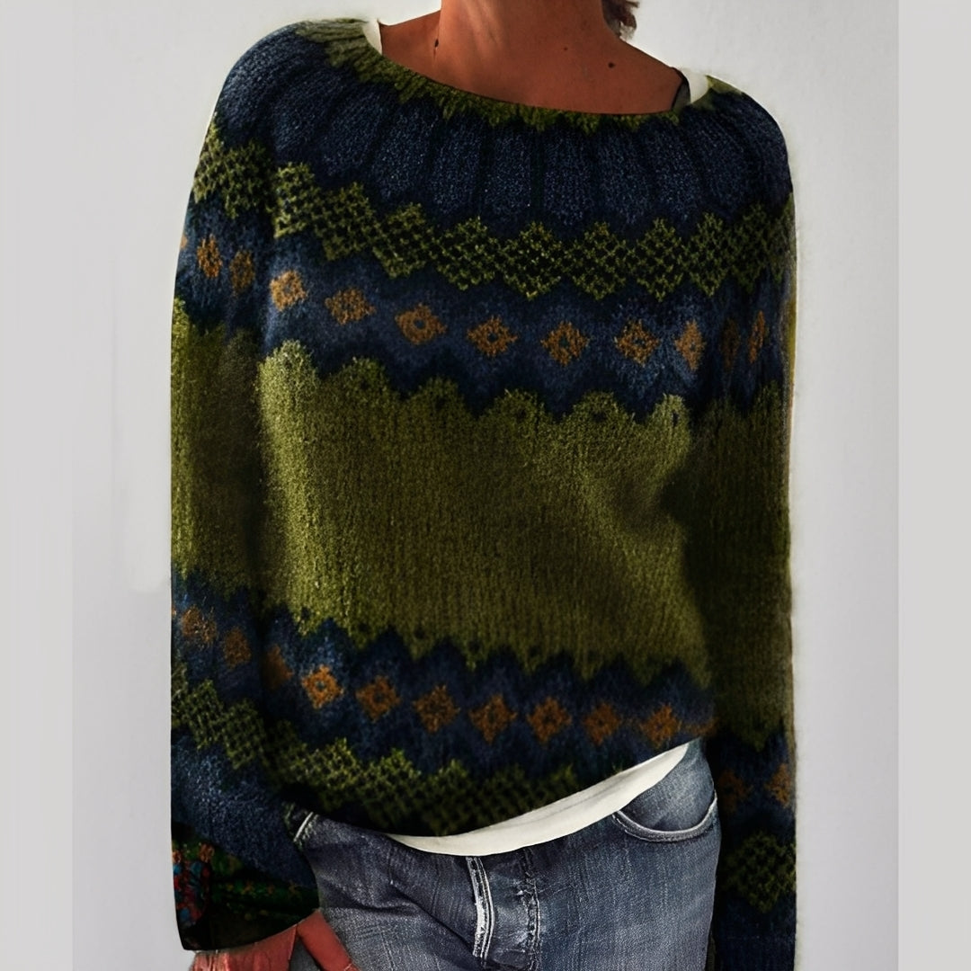 Heather - Classico Maglione Lavorato a Maglia per Donne