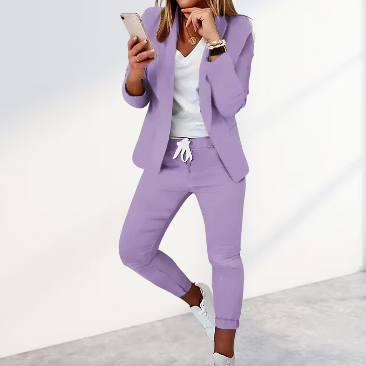 Amélie – Elegante Blazer e Pantaloni Abbinati