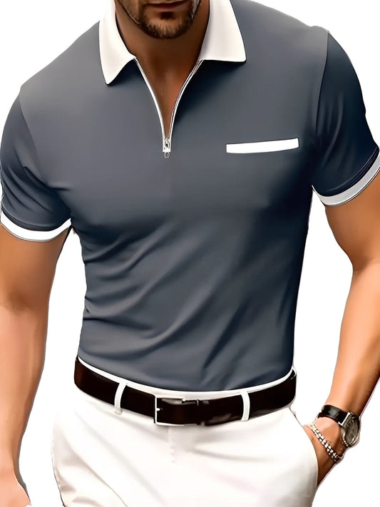 Winton - Camicia informale da uomo con zip