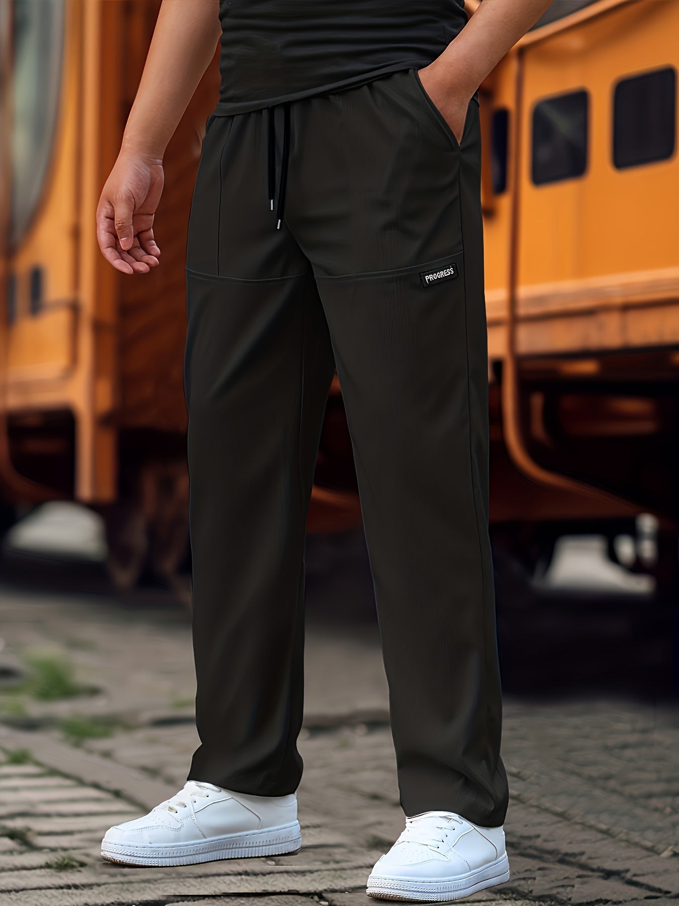 Esmund - Pantaloni sportivi da uomo con coulisse