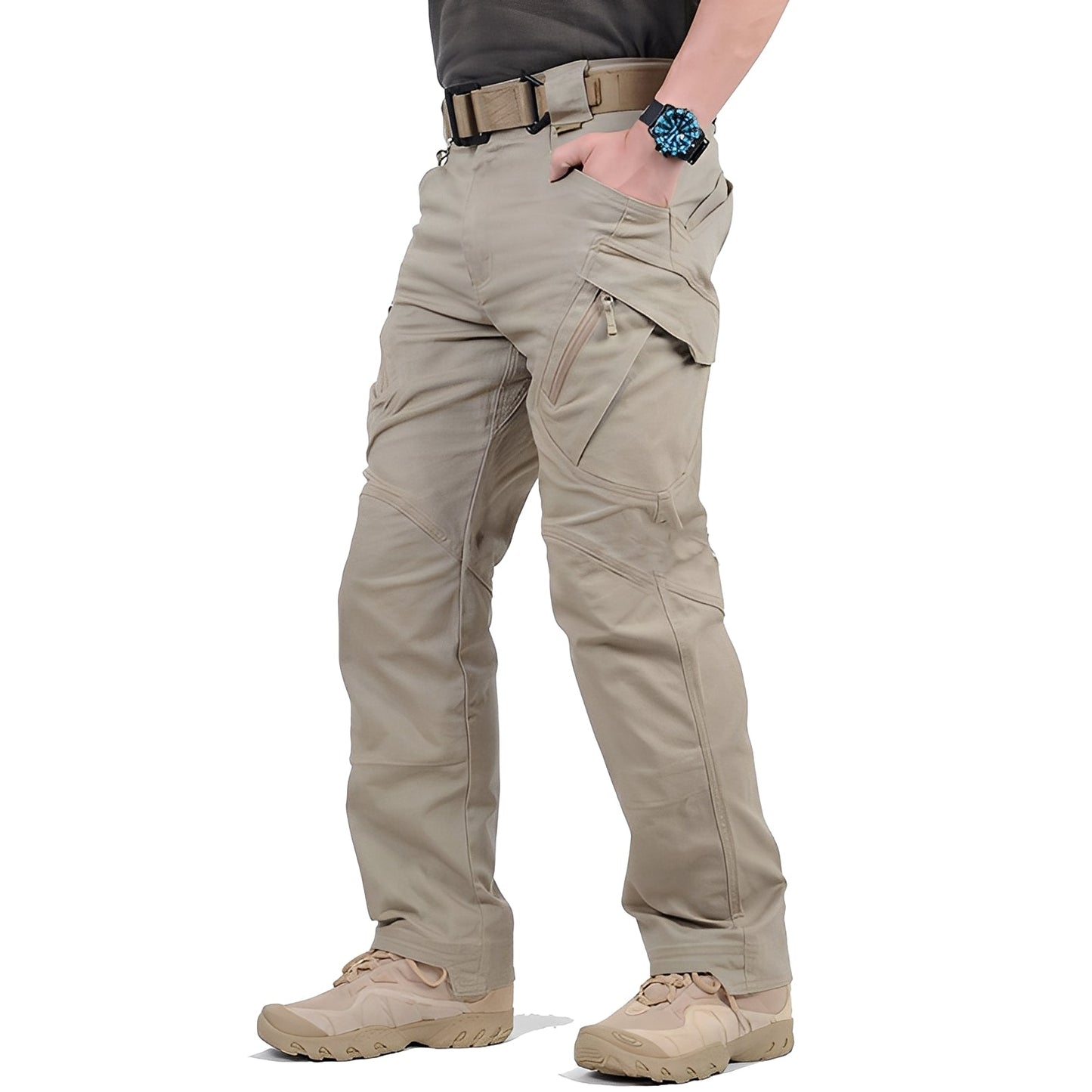 Roshan - Pantaloni cargo casual per uomo