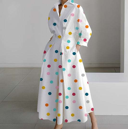 Lavina - Vestito a maniche lunghe con tasche per donne