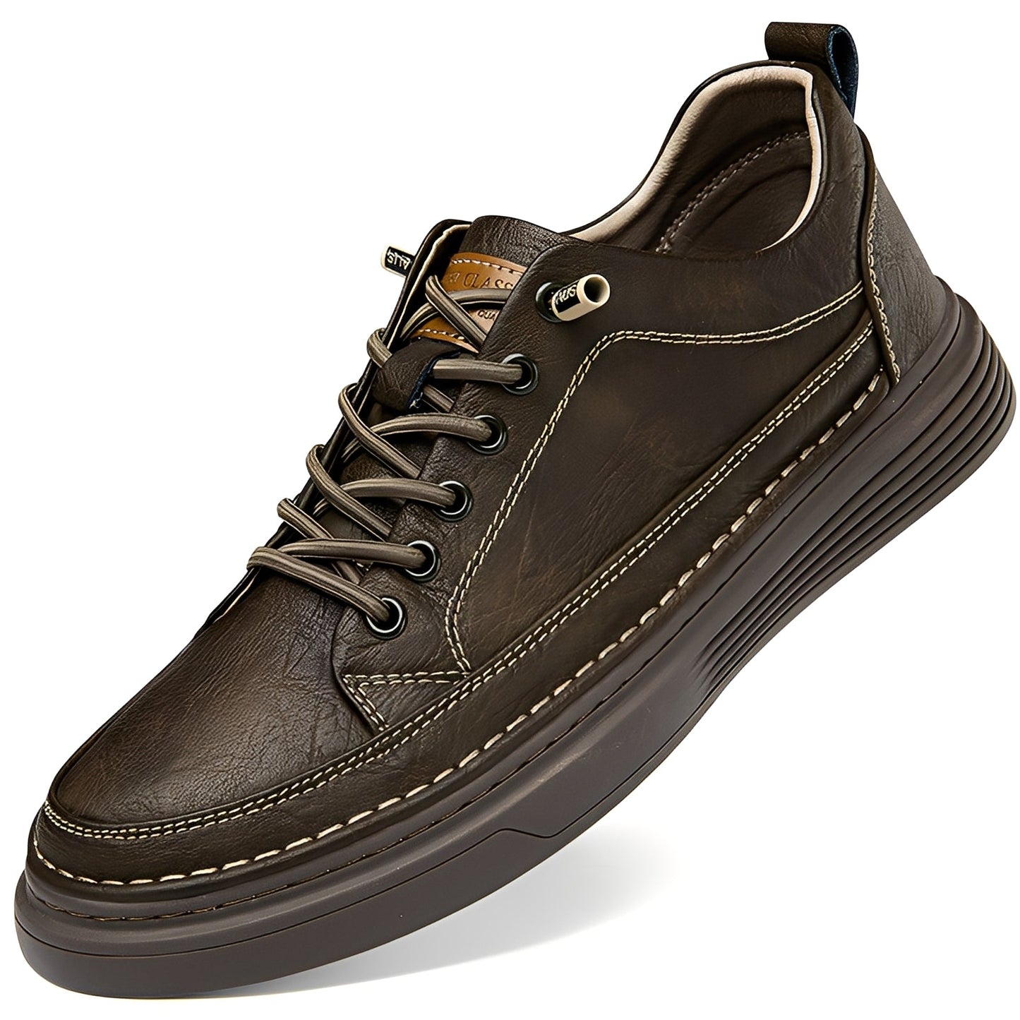 Damion - Scarpe da Ginnastica Classiche in Pelle per Uomo
