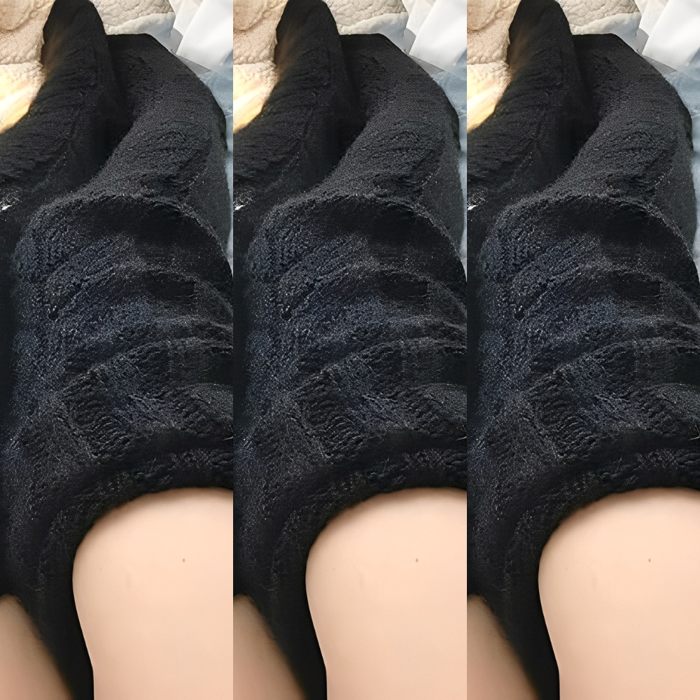 Hailee - Calze Calde Overknee a Maglia per Donne