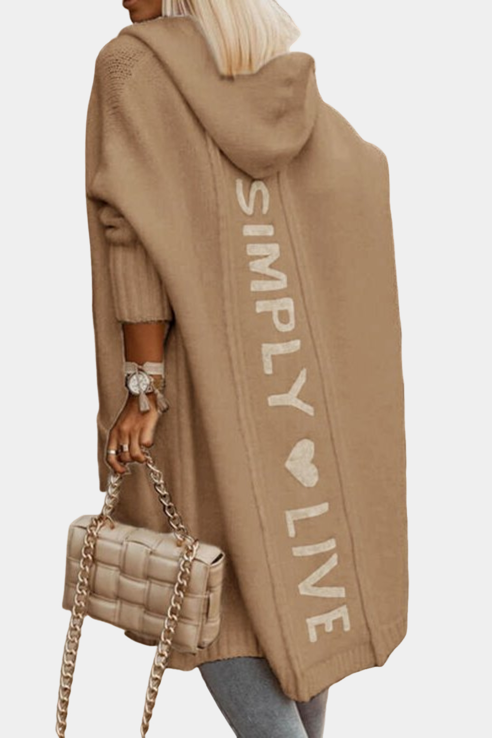 Melyssa - Cardigan lungo, casual e soffice per donne