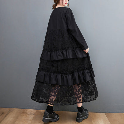 Lauryn - Vestito casual bohemien con volant per donne