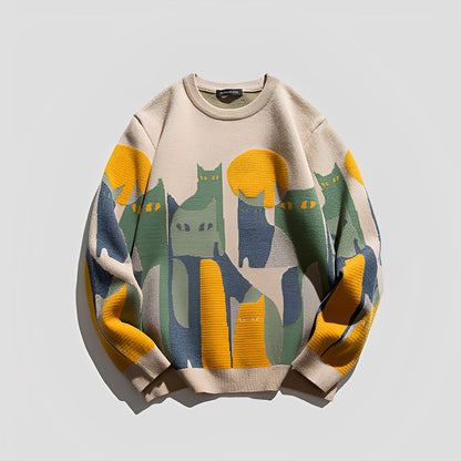 Davin - Maglione Elegante Uomo con Stampa