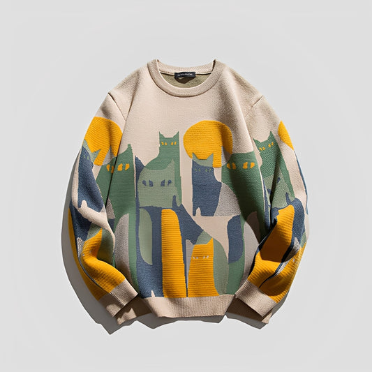 Davin - Maglione Elegante Uomo con Stampa