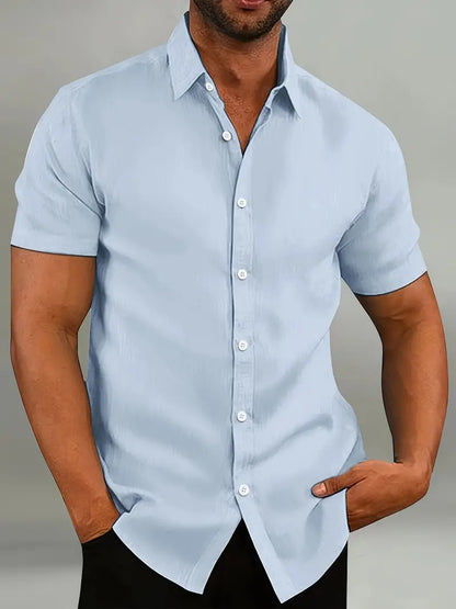 Neil - Camicia Casual con Colletto Button-Down