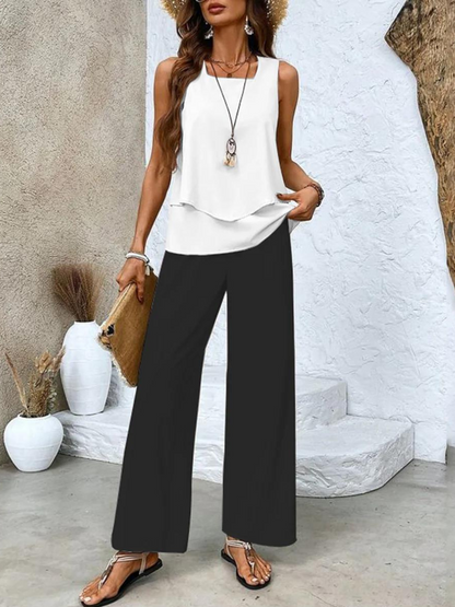 Malia - Elegante Completo Donna Senza Maniche