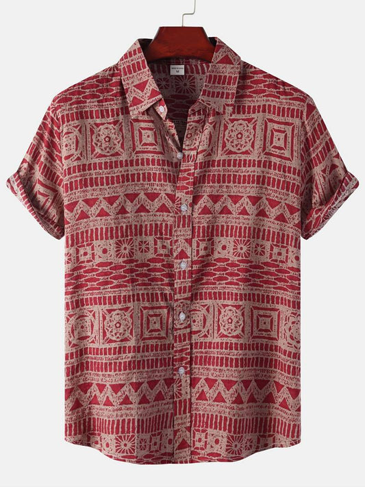 Kenneth - Camicia Casual a Maniche Corte con Stile Fresco