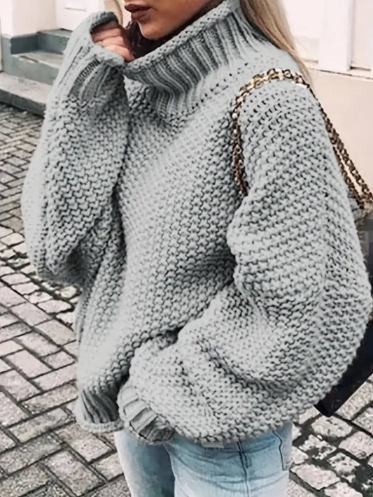 Vale – Maglione a collo alto monocromatico