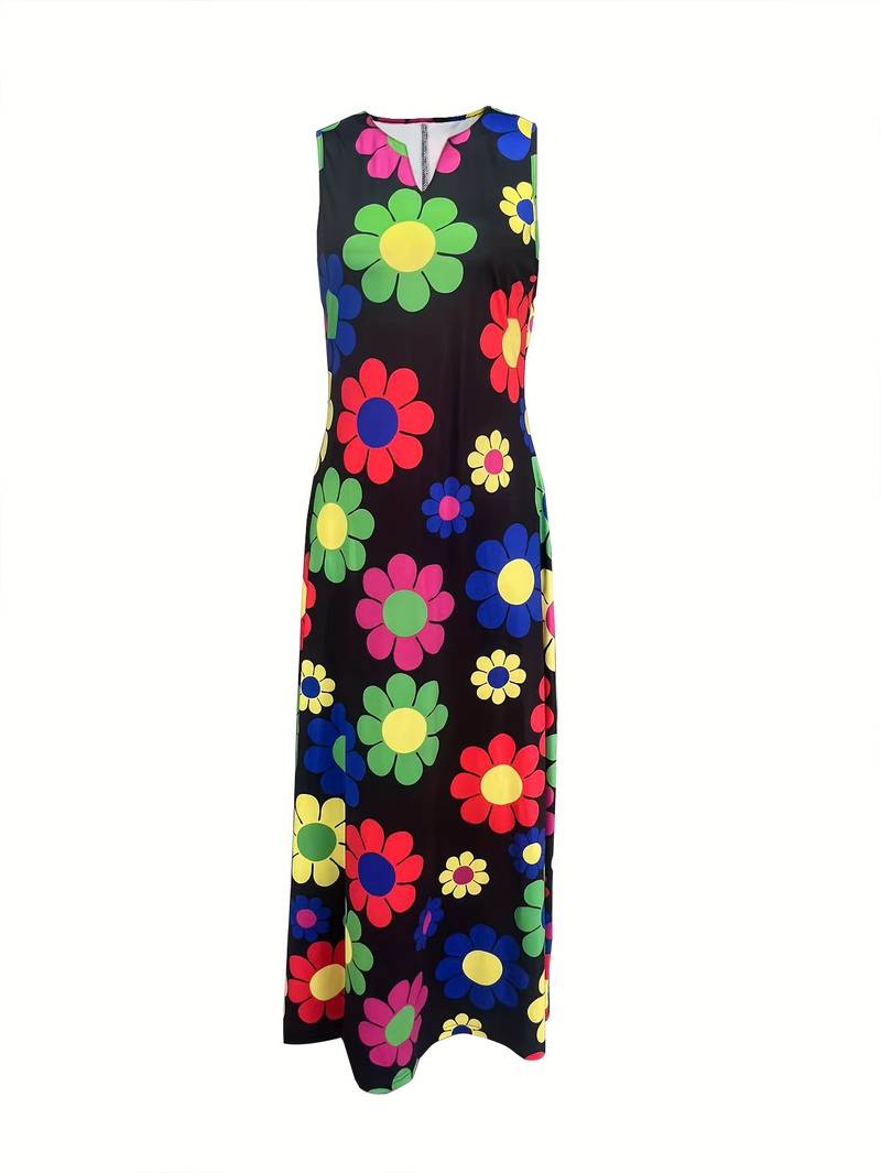Grace - Abito con stampa floreale e scollo a V