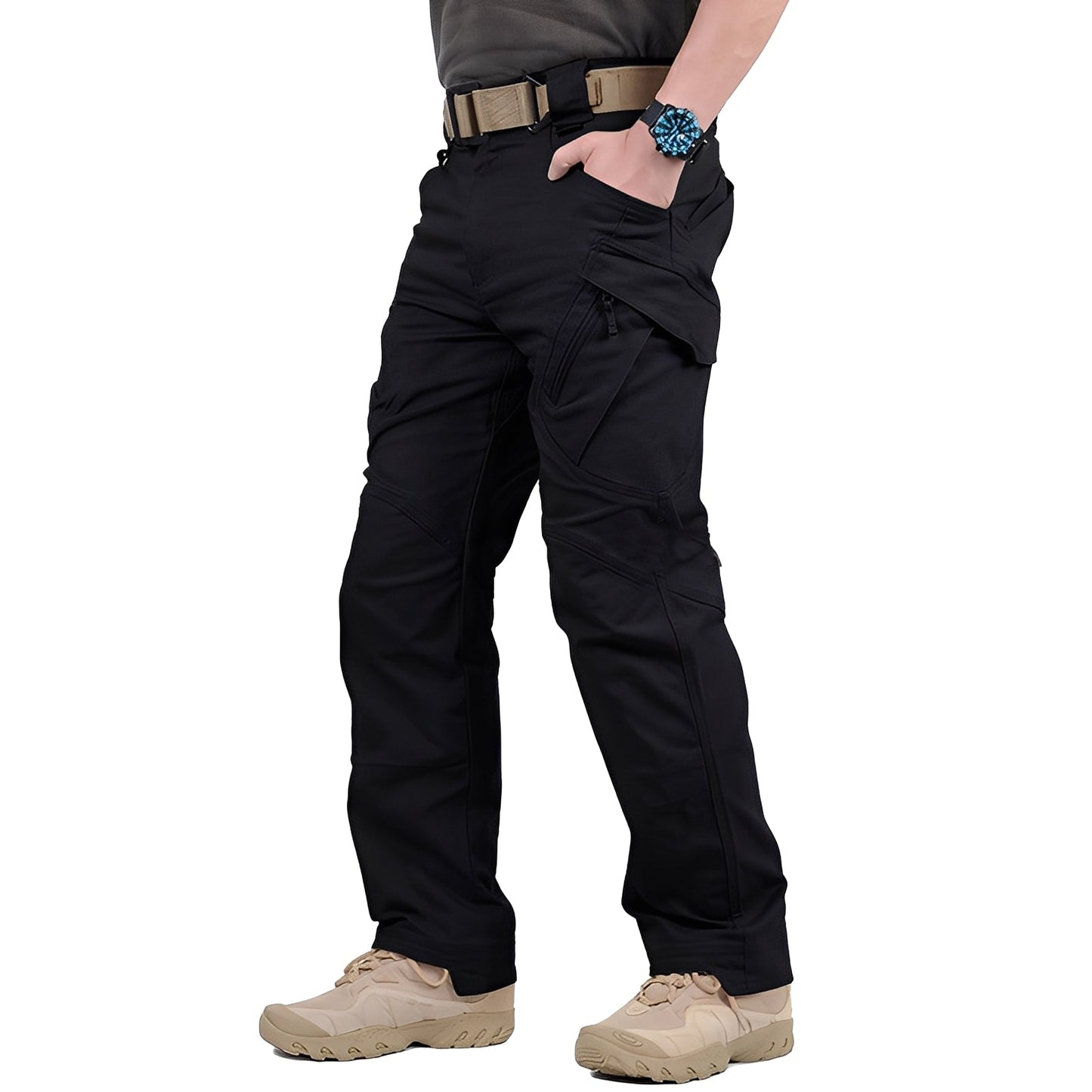 Roshan - Pantaloni cargo casual per uomo