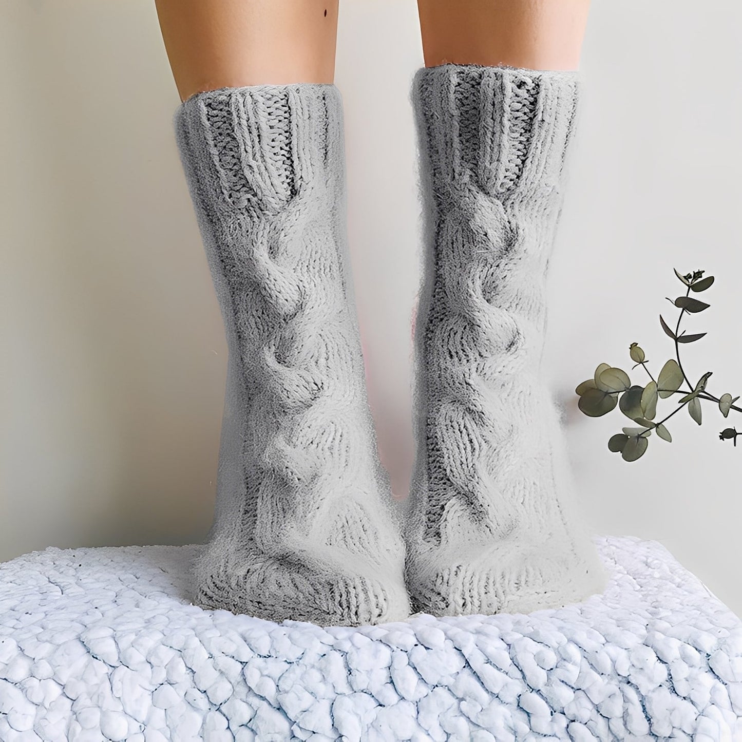 Dorothy - Calze calde di lana a maglia per donne