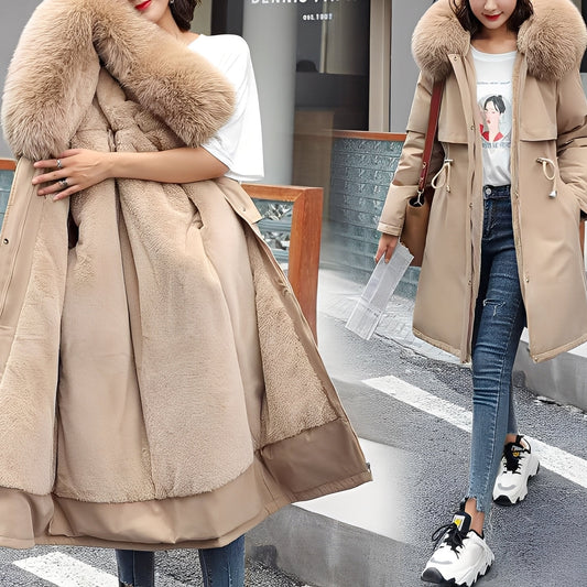 Evette - Cappotto imbottito caldo e di stile con cappuccio per donne