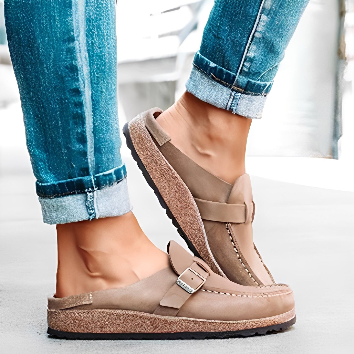 Briana - Comodi sandali slip-on con fibbia per donne