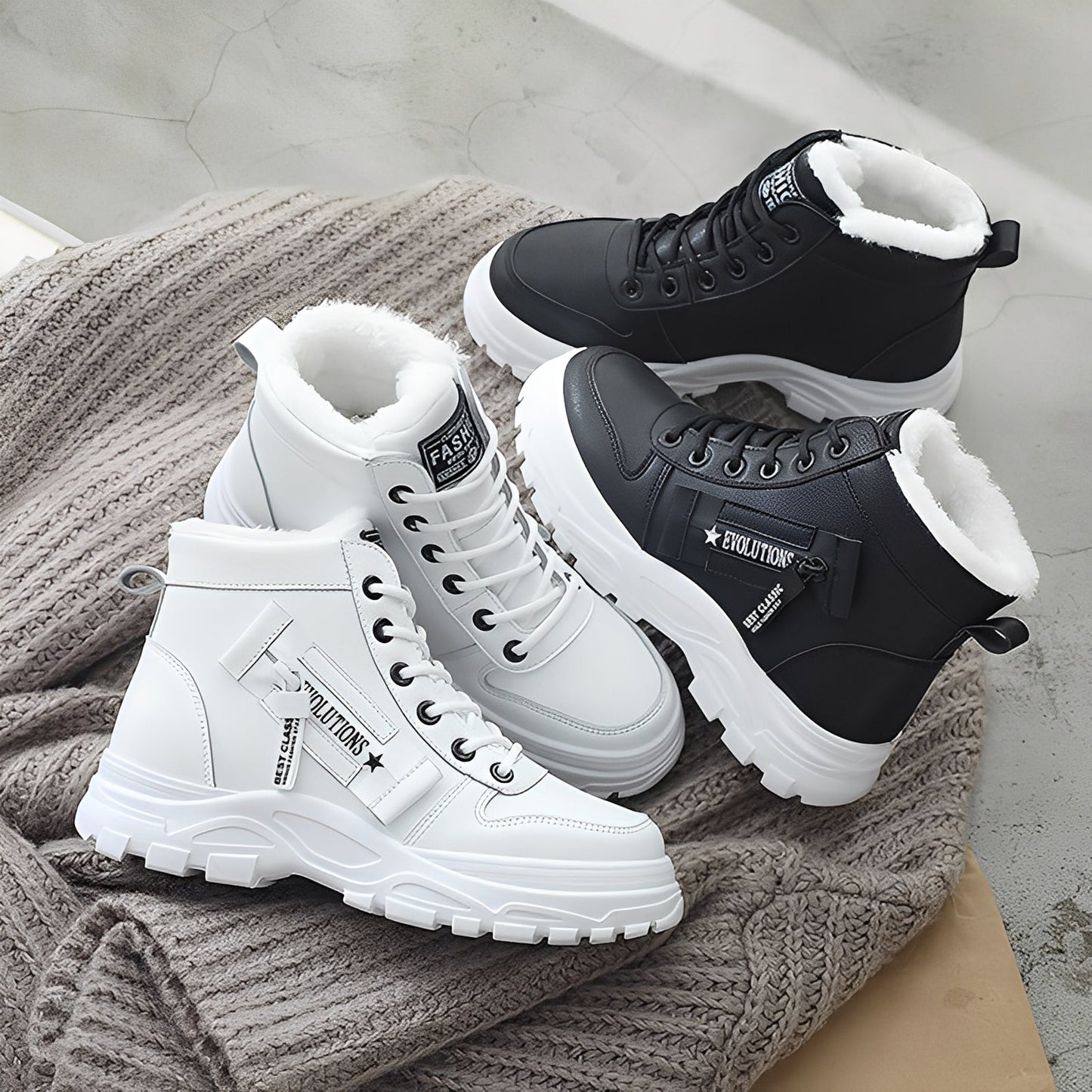 Jazmine - Stivali di pelliccia eleganti per donne