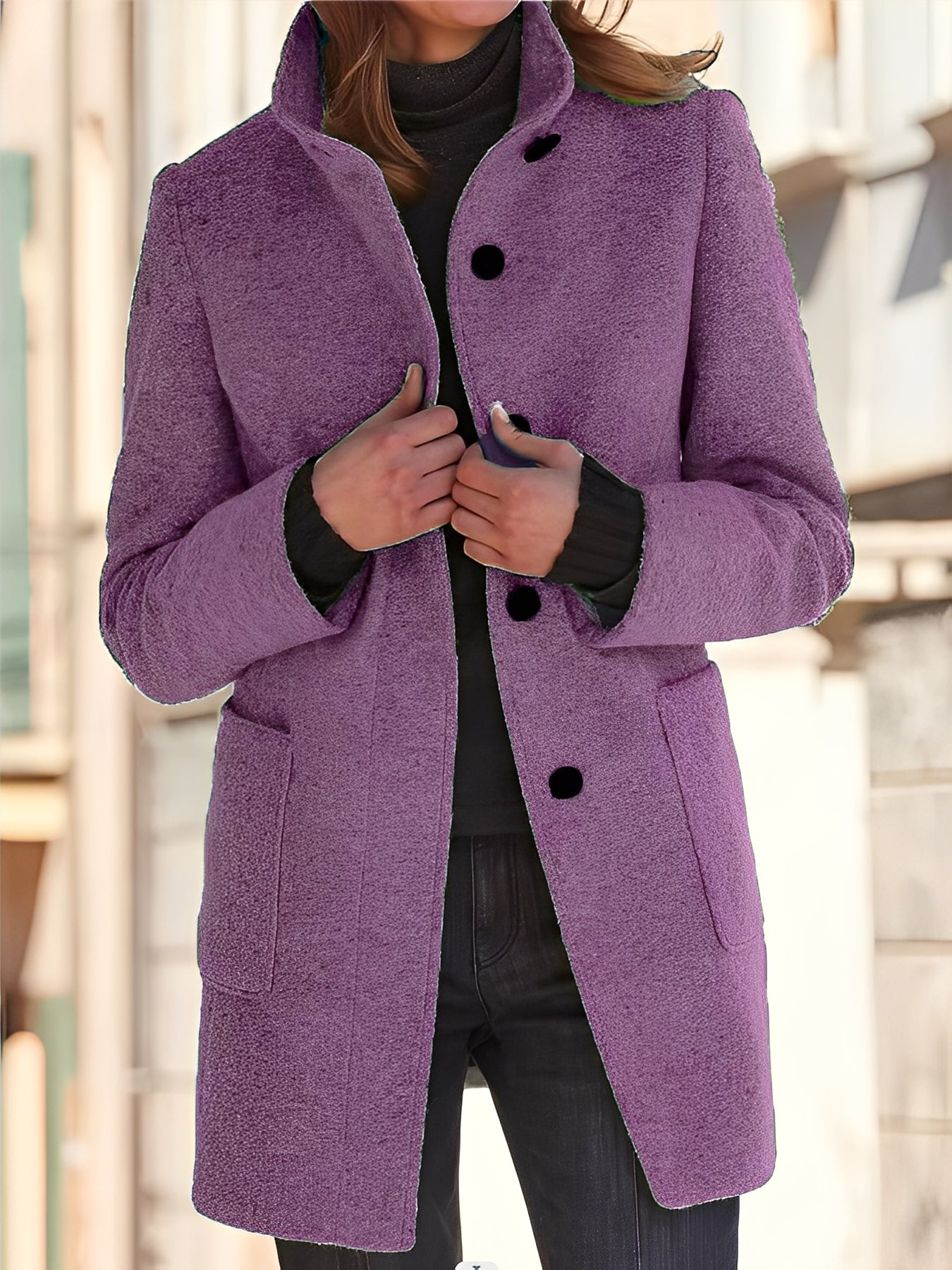 Michele - Cappotto di lana resistente al vento per donne