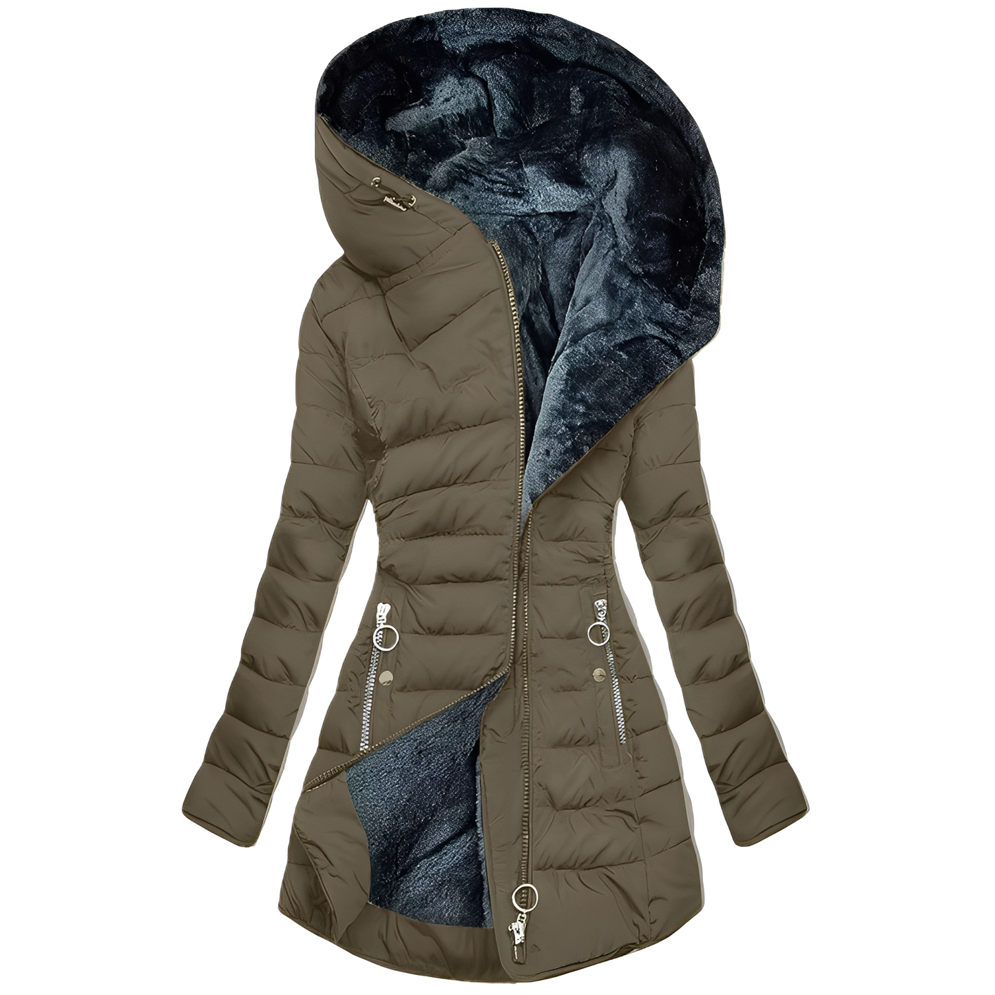 Helena - Cappotto caldo con cappuccio per donne