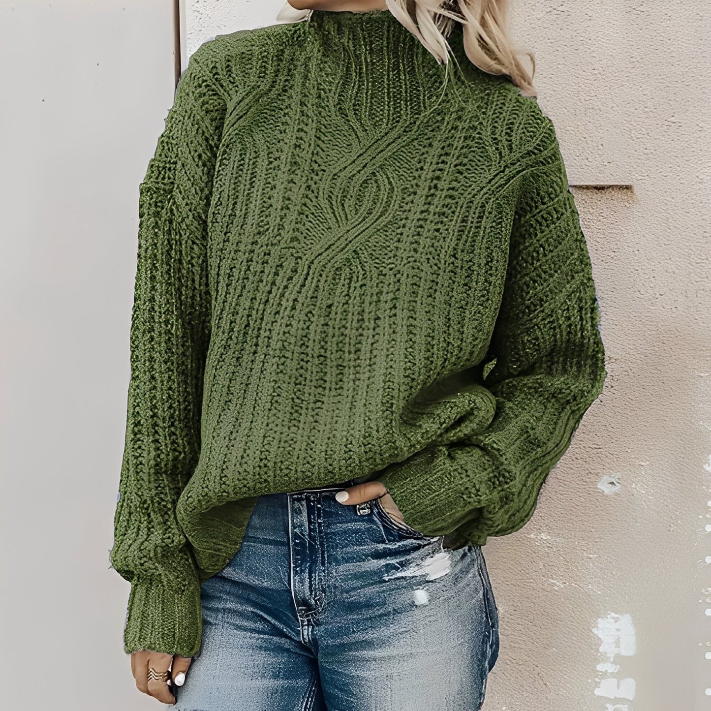 Colleen - Maglione soffice con collo alto per donne