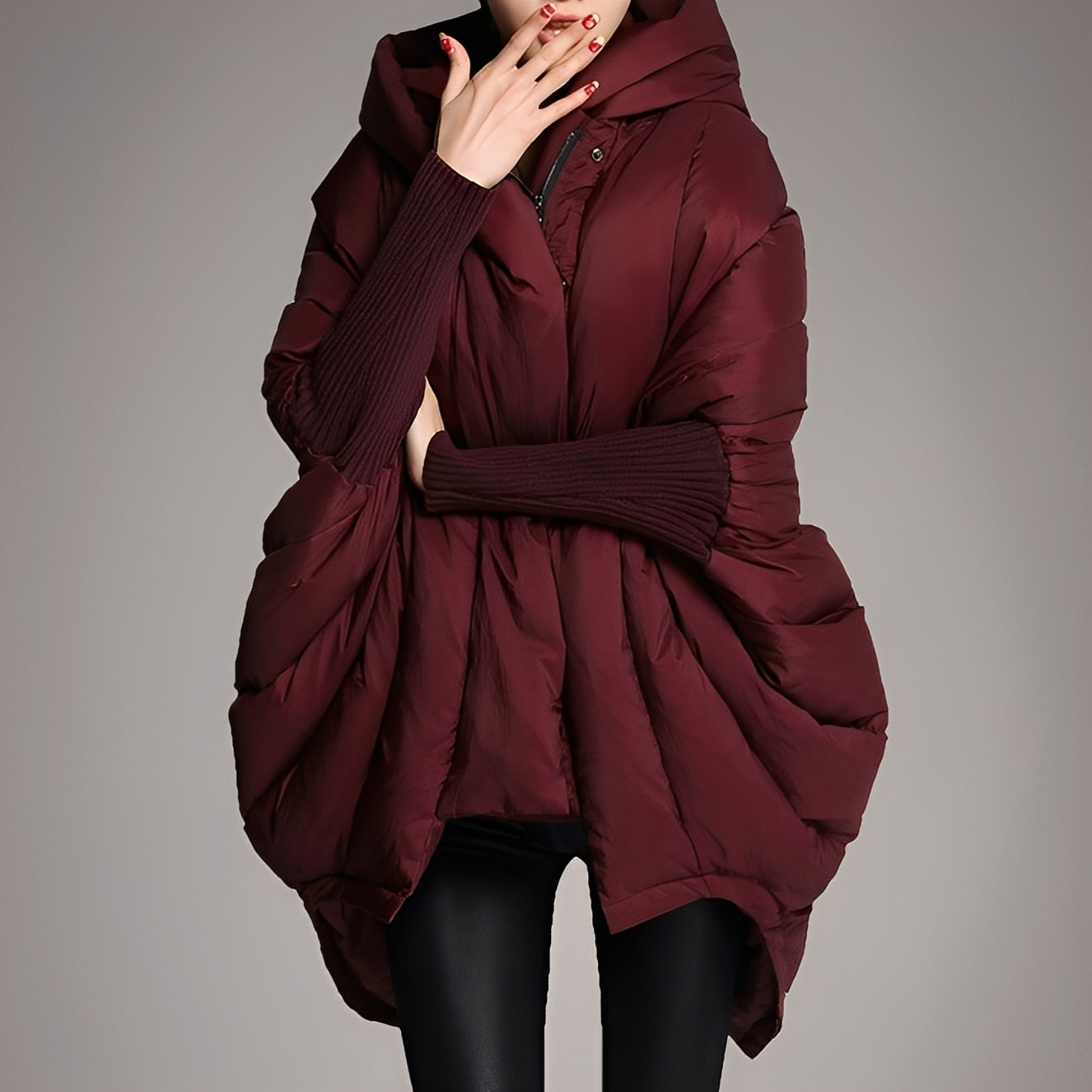 Madeline - Elegante cappotto con cappuccio per donne