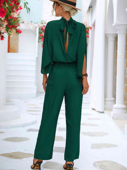Wenzel - Tuta con Collo Alto e Dettaglio da Annodare Elegante