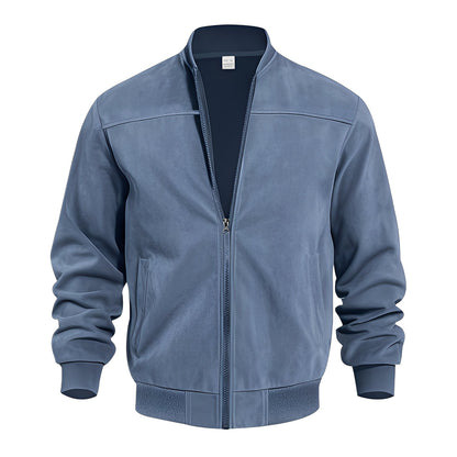 Easton - Classica, giacca in pelle scamosciata elegante per uomini