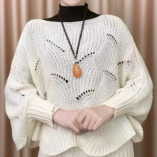 Celestine - Maglione caldo con maniche larghe per donne