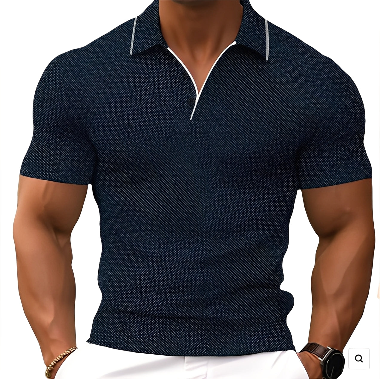 Florence - Polo casual con bottoni da uomo