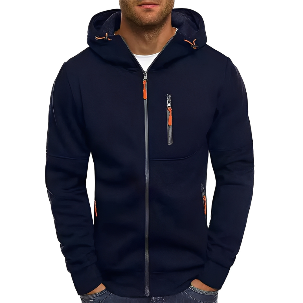 Miller - Giacca Casual con Cappuccio e Zip per Uomo