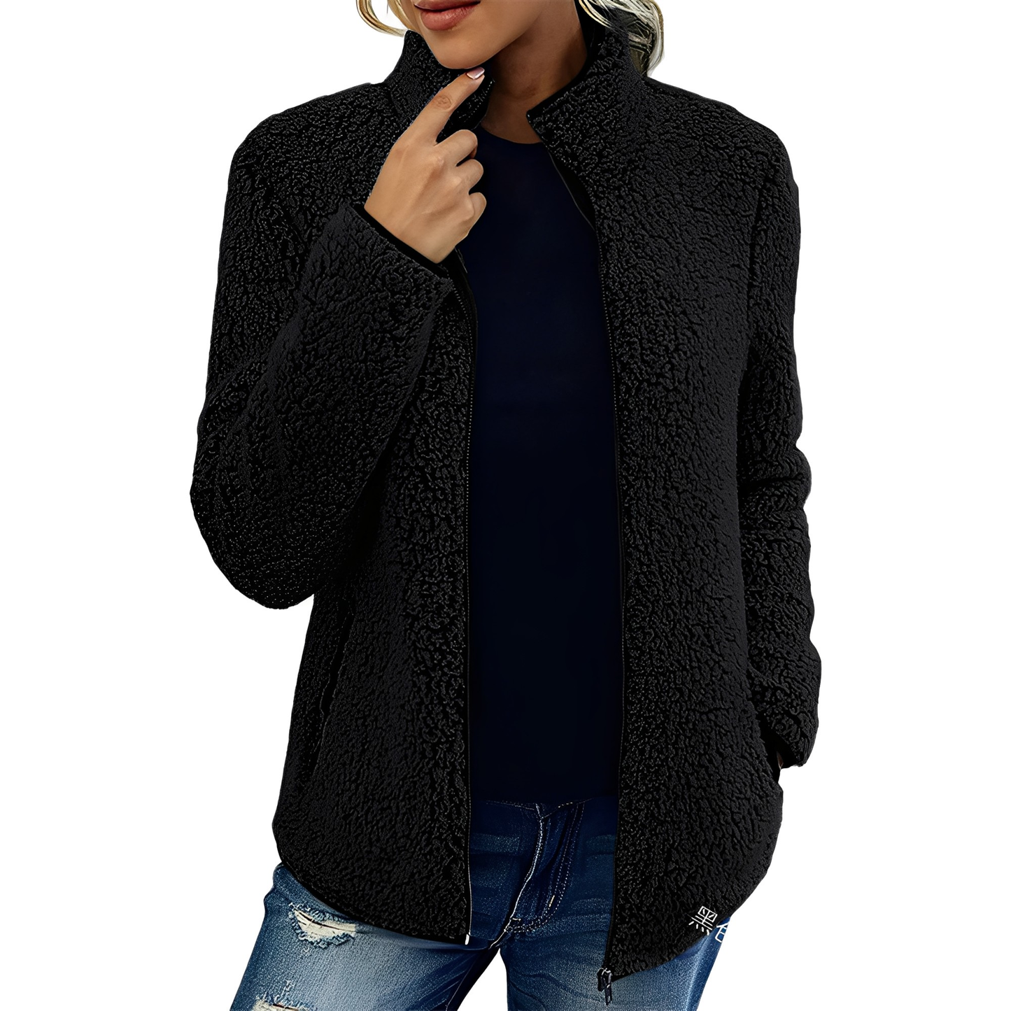 Alethea - Elegante Giacca Felpata di Velluto per Donna