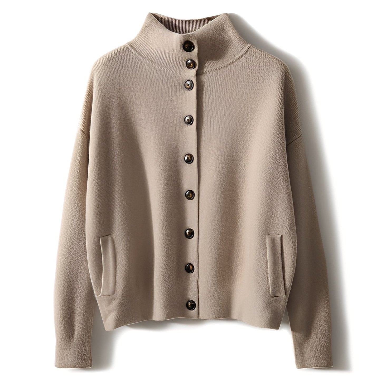 Evelynn - Maglione chic lavorato a maglia a collo alto per donne