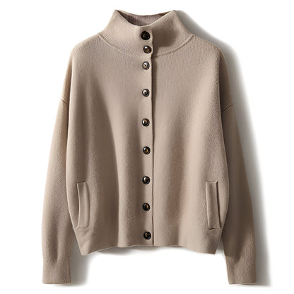 Evelynn - Maglione chic lavorato a maglia a collo alto per donne