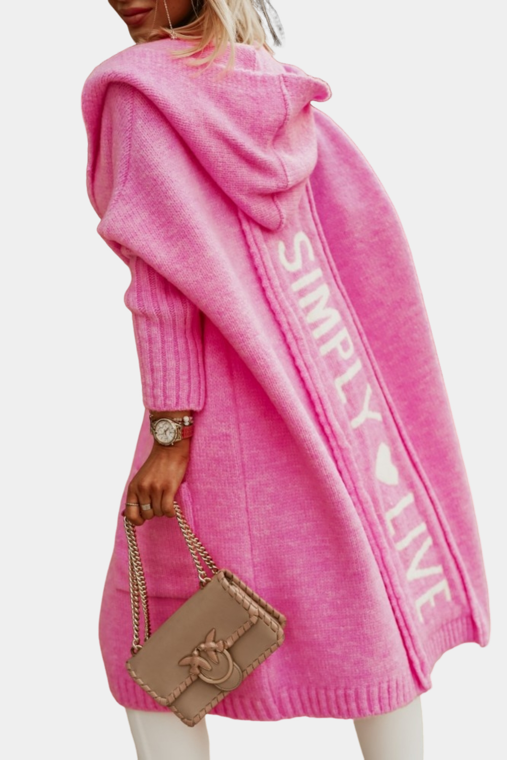 Melyssa - Cardigan lungo, casual e soffice per donne