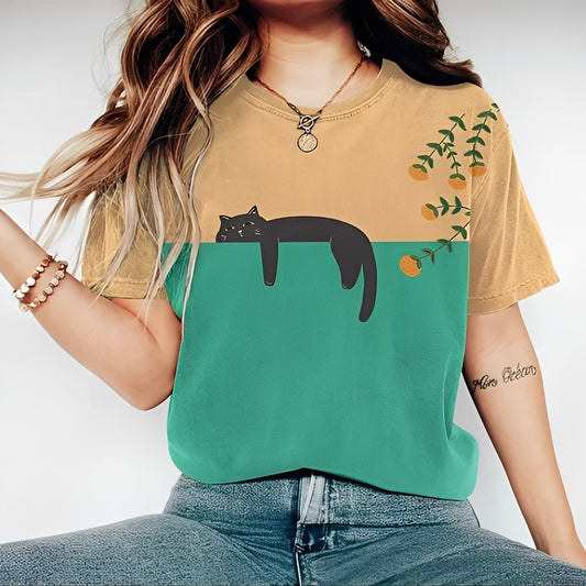Alvina - Maglietta casual con disegno per donne