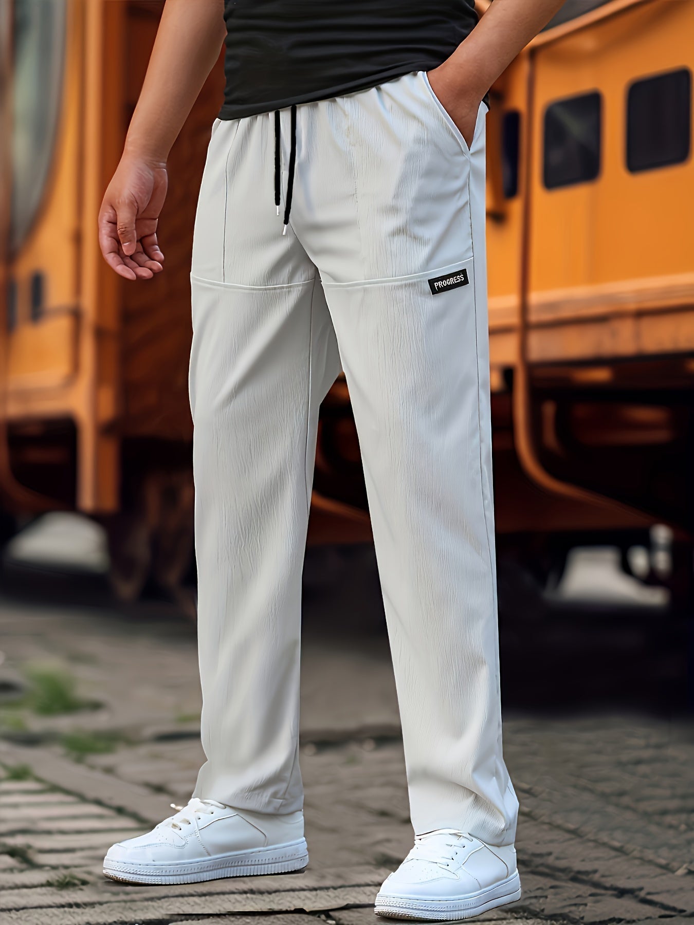 Esmund - Pantaloni sportivi da uomo con coulisse