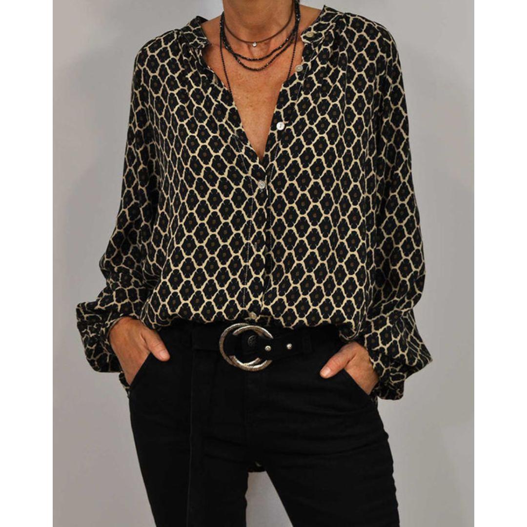 Zara – Blusa casual con scollo a V