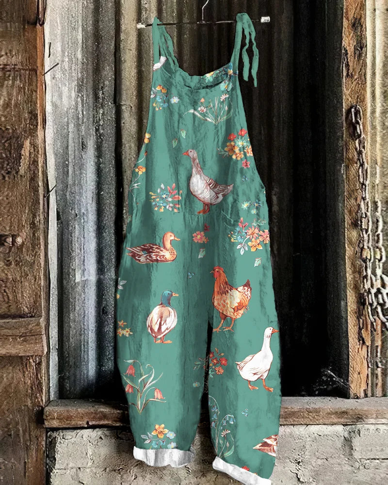 Sienna - Salopette con Stampa Animale dallo Stile Rilassato