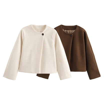CozyChic - Il Cappotto in Lana Definitivo con Collo Quadrato