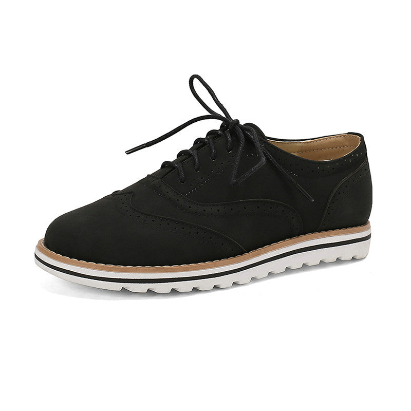 Gemma - Scarpe Derby casual in pelle scamosciata per donne