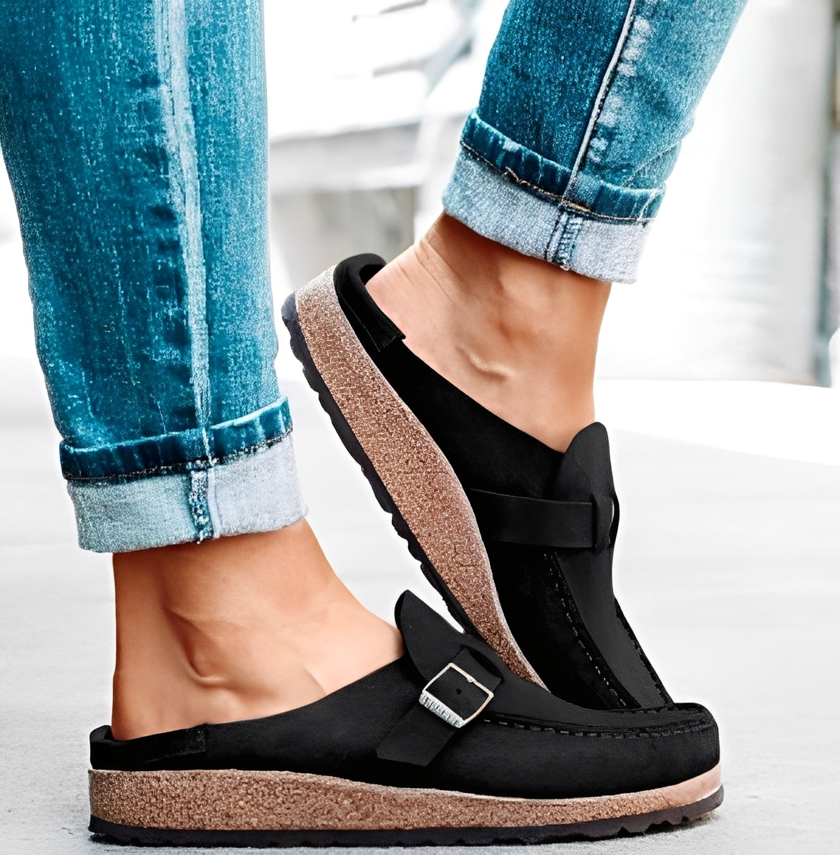 Briana - Comodi sandali slip-on con fibbia per donne