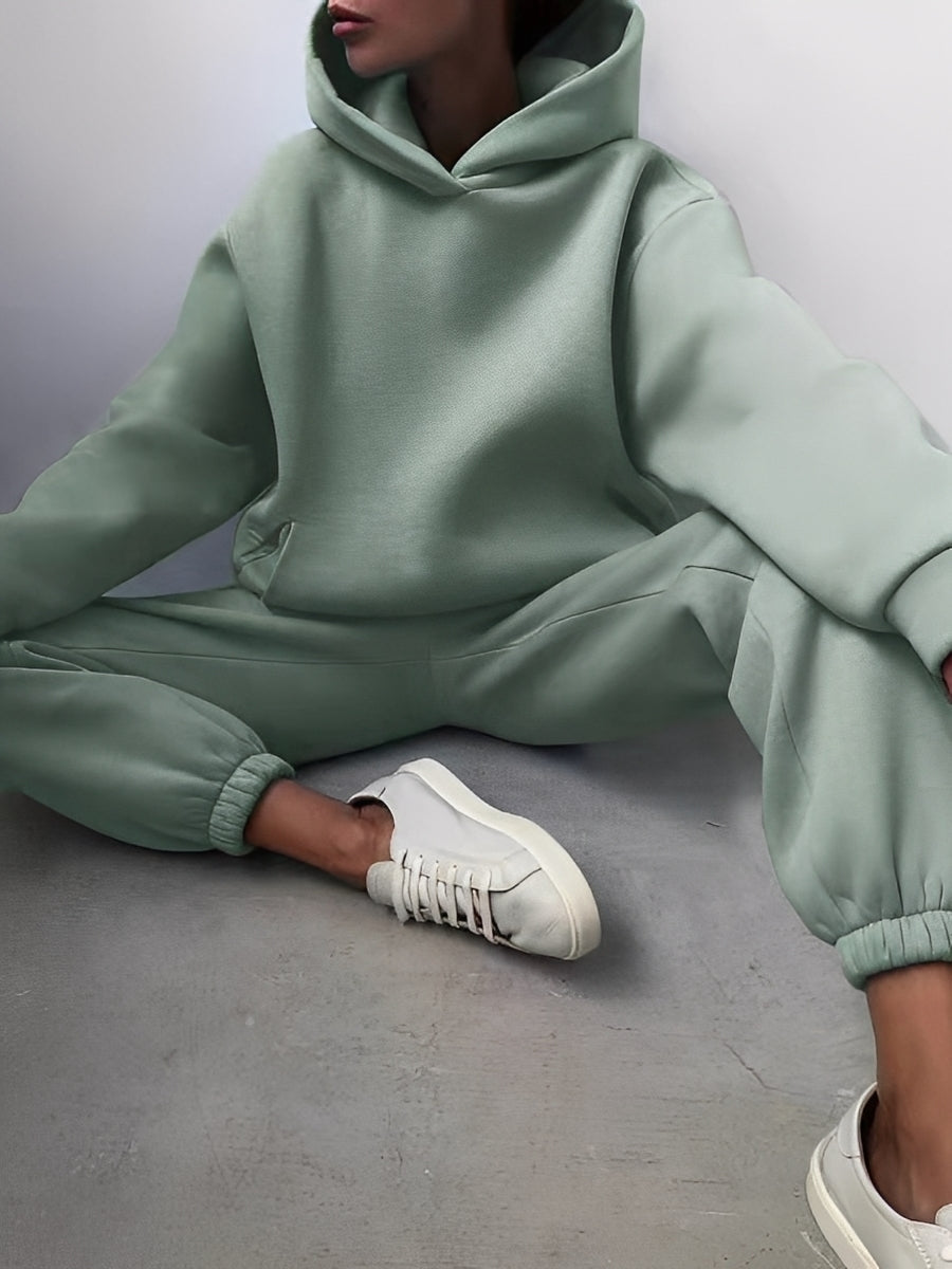 Jasmine - Completo da jogging comodo con cappuccio per donne
