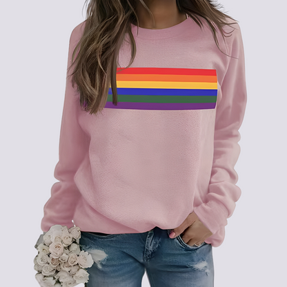 Roseann - Maglione elegante con stampa colorata per donne