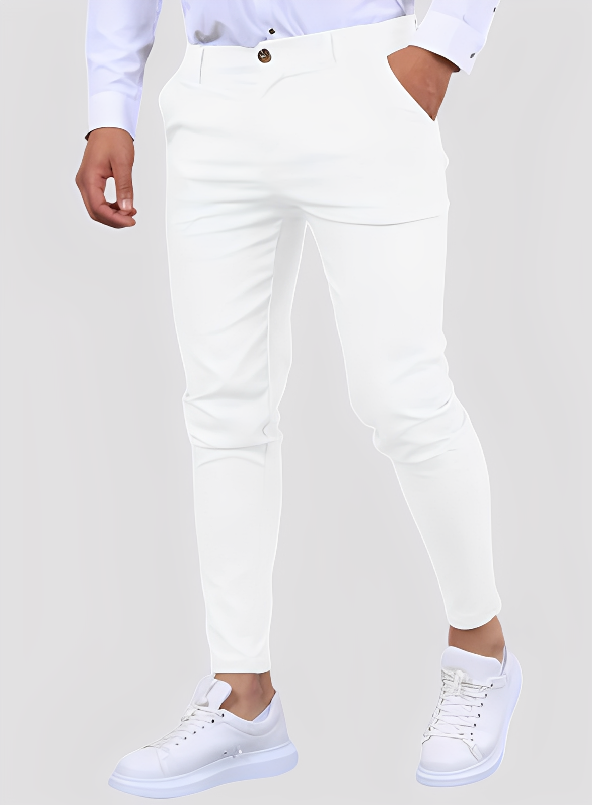 Reynard - Pantaloni aderenti formali ed elastici per uomini