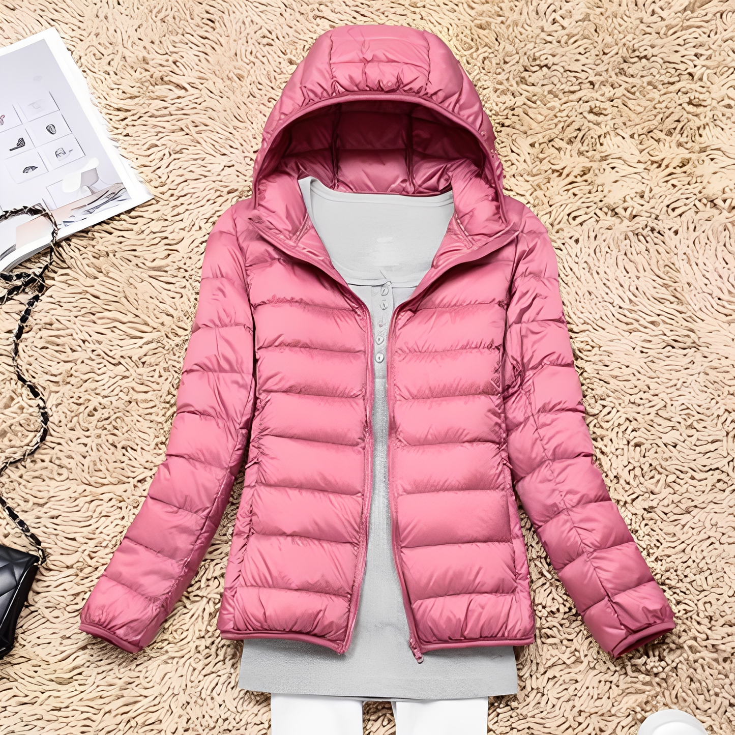 Lyndsay - Giacca casual e leggera in piuma per donna